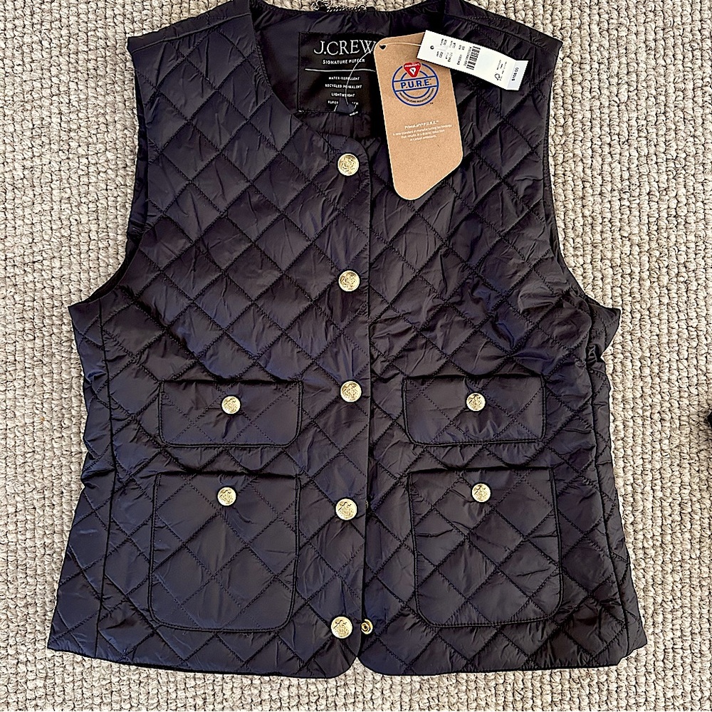 J Crew quilted vest